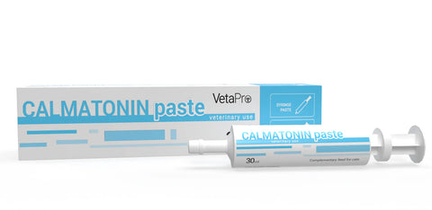 Calmatonin paste 30 ml, Pašaro papildas, kuris gali padėti katėms, kenčiančioms nuo streso ir nerimo.