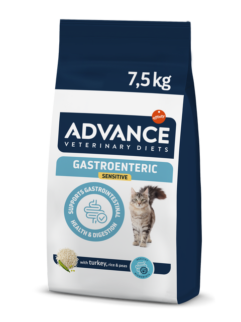 ADVANCE VETERINARY DIETS GASTROENTERIC, Gastro Sensitive Cat 7,5 kg