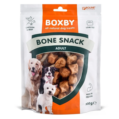 BOXBY BONE SNACK, skanėstai su vištiena šunims