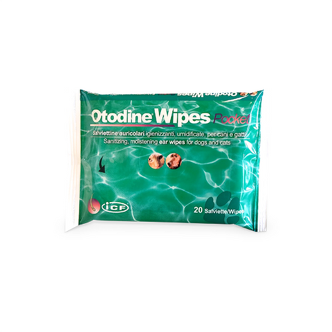 OTODINE WIPES, dezinfekuojamosios ir drėkinamosios servetėlės ausims, šunims ir katėms