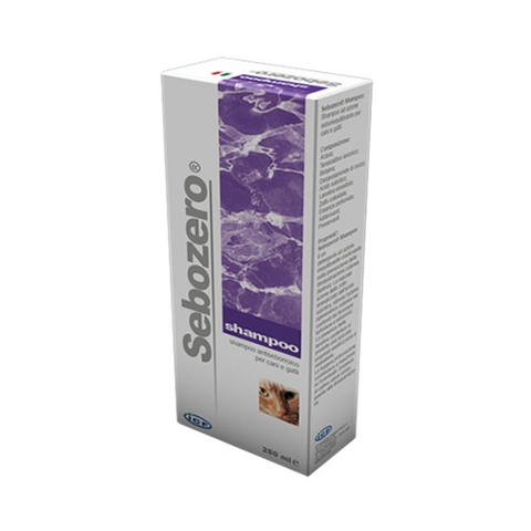 SEBOZERO SHAMPOO, šampūnas kontroliuojantis seborėją, šunims ir katėms