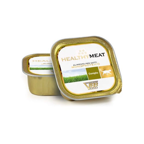 HEALTHYMEAT CONIGLIO, monoproteininis paštetas su triušiena katėms