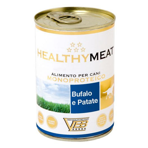 HEALTHYMEAT BUFALO CON PATATE, monoproteininis paštetas su buivoliena ir bulvėmis šunims