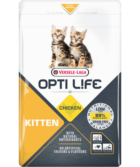 OPTI LIFE KITTEN, sausas pašaras su vištiena kačiukams