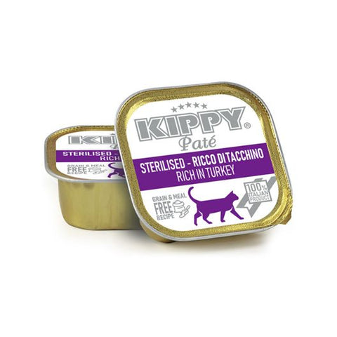 KIPPY PATE STERILISED TURKEY, paštetas su kalakutiena sterilizuotoms katėms